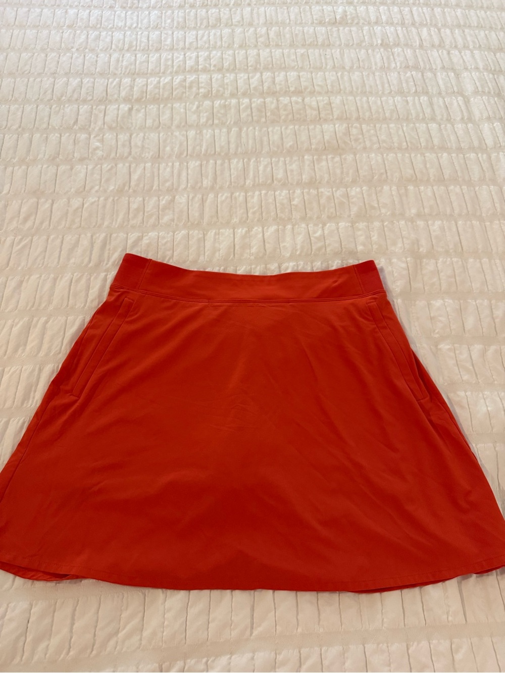 Athleta Bright Orange Athletic Skort with Built-In Shorts